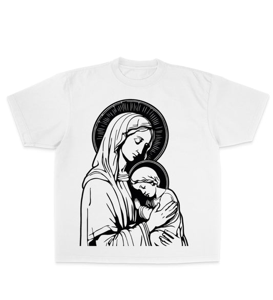 "Virgin Mary Tee" (WHITE)